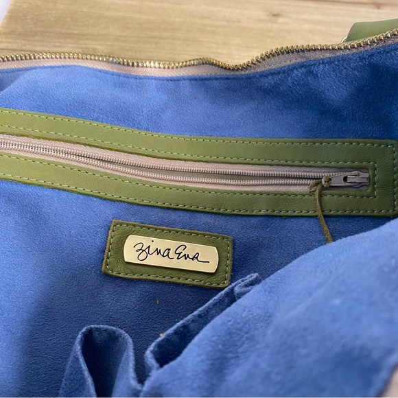 Zina Eva Green Fringe Tassel Leather Handbag - Picture 4 of 12